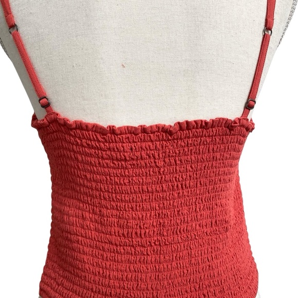 Abercrombie & Fitch Raspberry Sorbet Cropped Cami Sweetheart Neckline Size M - Picture 10 of 12